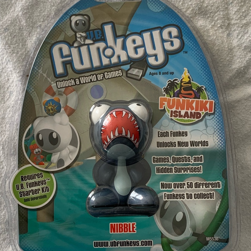 Radica Mattel UB Funkeys Funkiki Island Nibble Gray. 

New in Package
